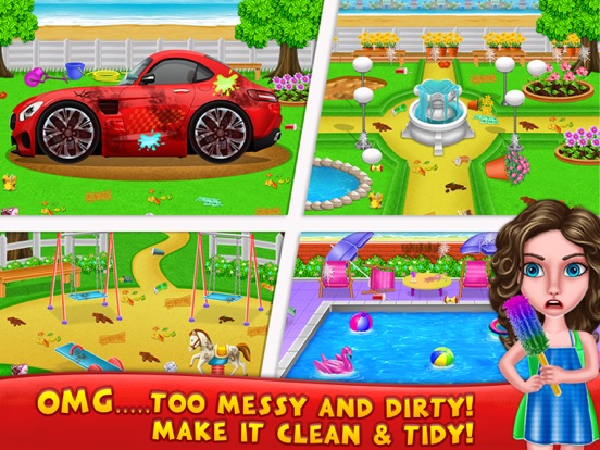 Messy House Cleaning Games screenshot 3