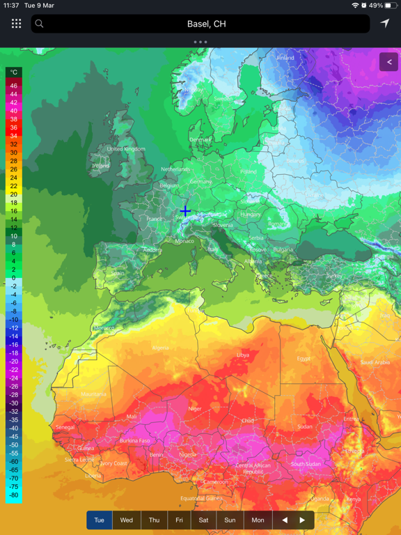 meteoblue weather & maps screenshot 7