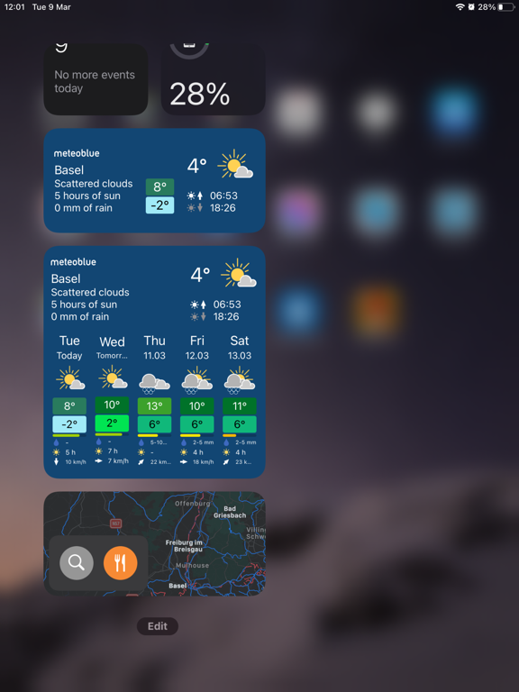 meteoblue weather & maps screenshot 1
