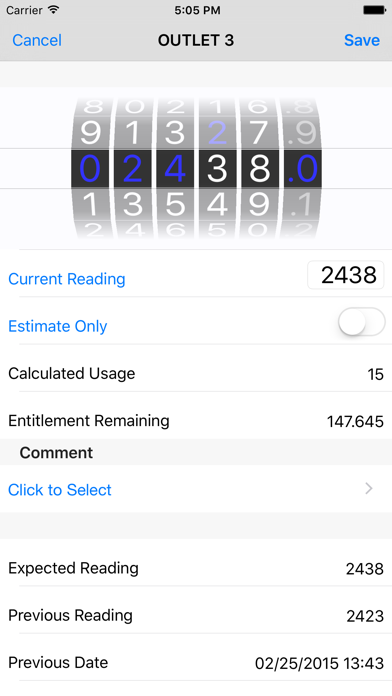 Meter Reading screenshot 1