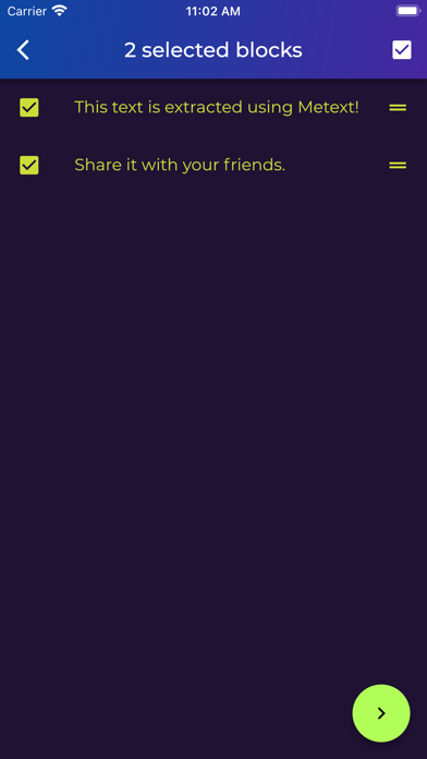 Metext | Text scanner | OCR screenshot 4