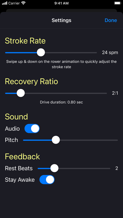 Metrownome: A Rowing Metronome screenshot 2