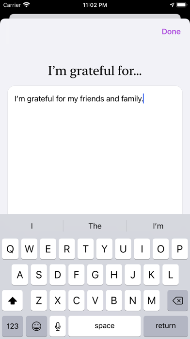 Metta - Gratitude Journal screenshot 1
