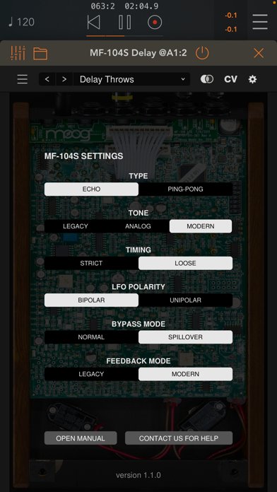 MF-104S Analog Delay screenshot 1