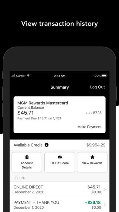 MGM Rewards MasterCard screenshot 3