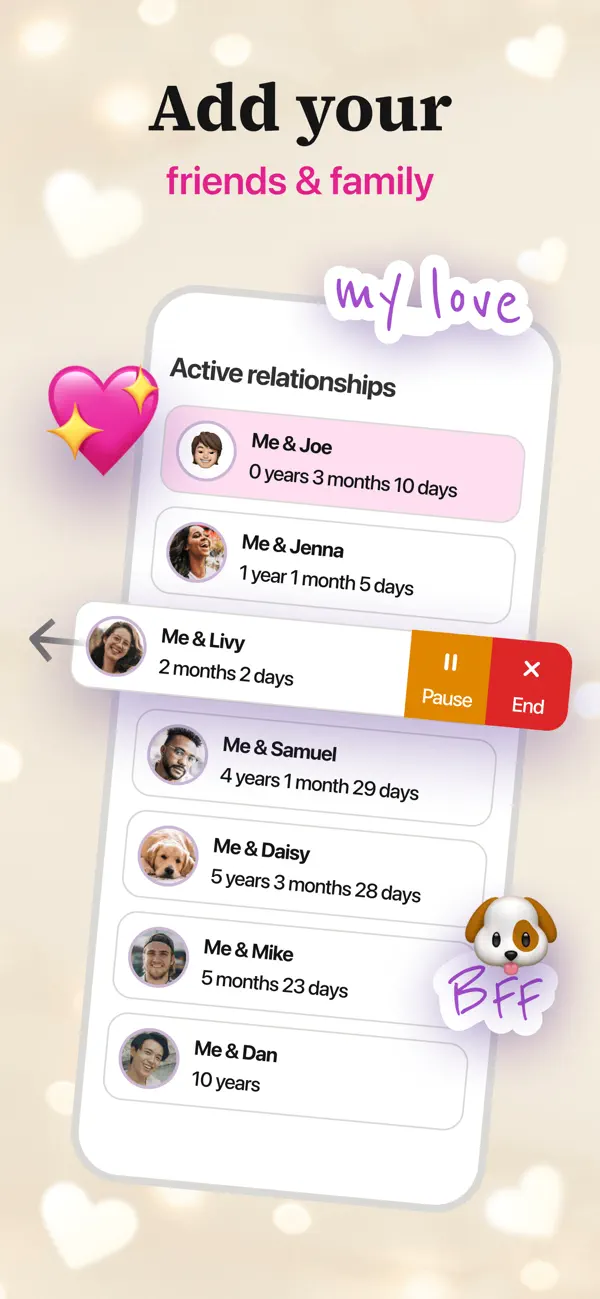 MiaLove - Relationship Tracker screenshot 3