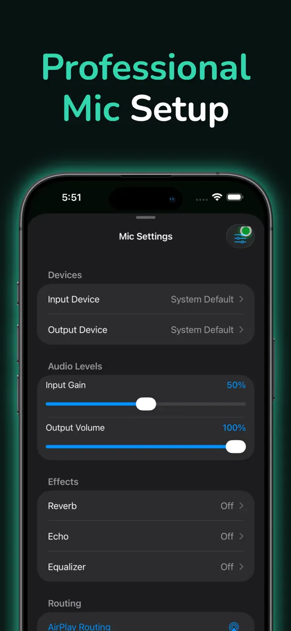 Mic to Speaker - Virtual Mic screenshot 4