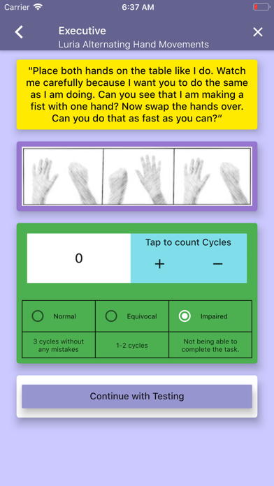 Midland Cognitive Assessment screenshot 2