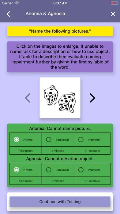 Midland Cognitive Assessment screenshot 1