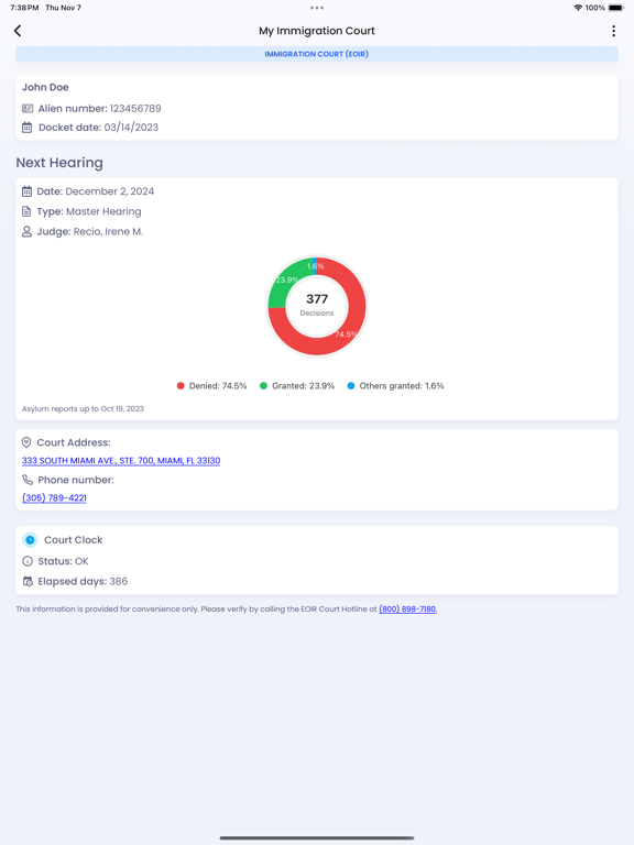 MigraConnect Case Tracker screenshot 1