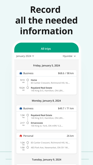 Mileage Tracker by Driversnote screenshot 4