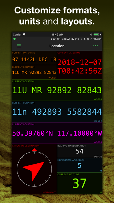 MilGPS screenshot 1