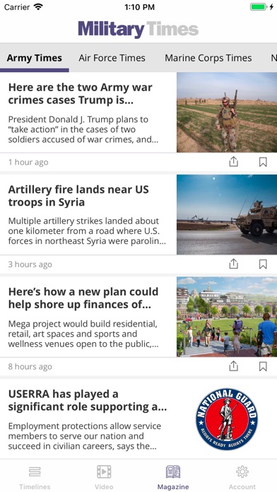 Military Times screenshot 1