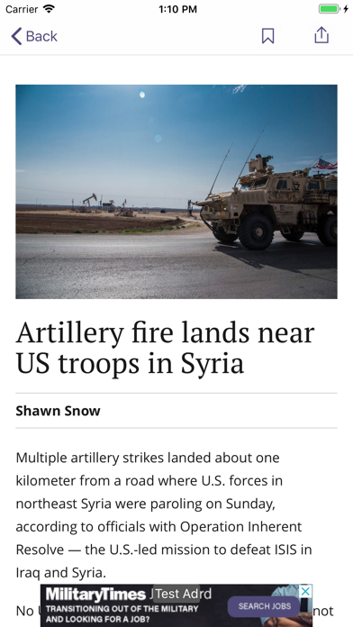 Military Times screenshot 2