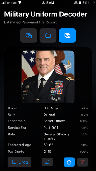 Military Uniform Decoder screenshot 3