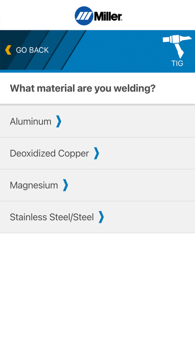 Miller Weld Setting Calculator screenshot 3