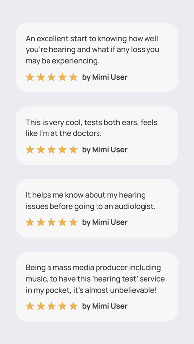 Mimi Hearing Test screenshot 1