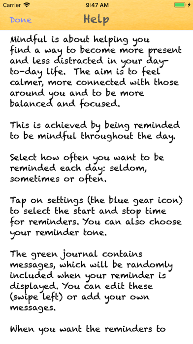 Mindful screenshot 2