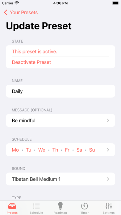 Mindfulness Bell in the Moment screenshot 2