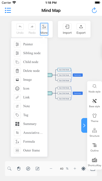 MindMap - Mind Mapping Tools screenshot 1