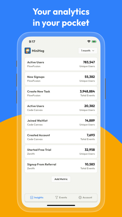 MiniHog View PostHog Analytics screenshot 4