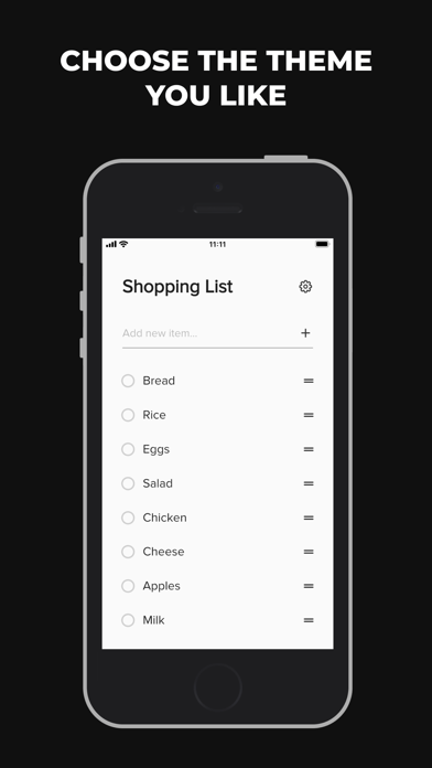 Minimalist Shopping List screenshot 1