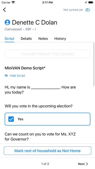 MiniVAN Touch screenshot 2