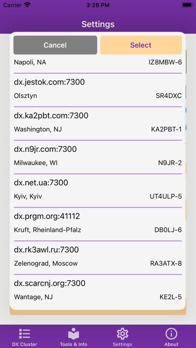 Mircules DX Cluster screenshot 1