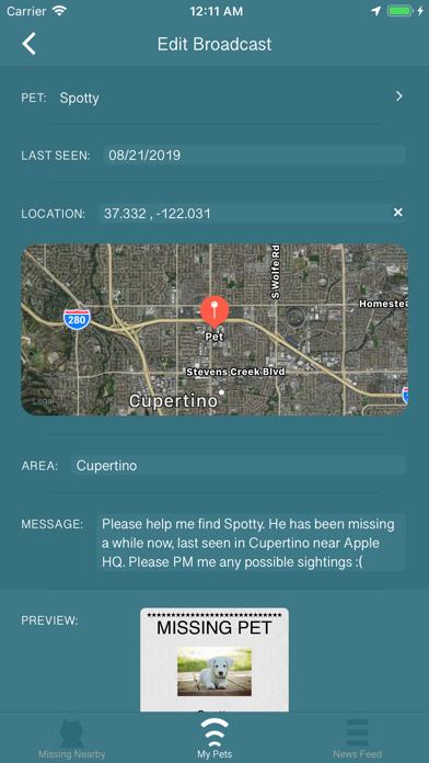 Missing Pet Finder screenshot 2