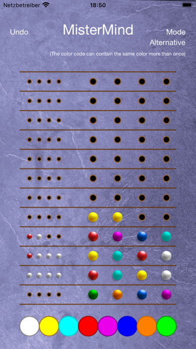 MisterMind Game screenshot 1