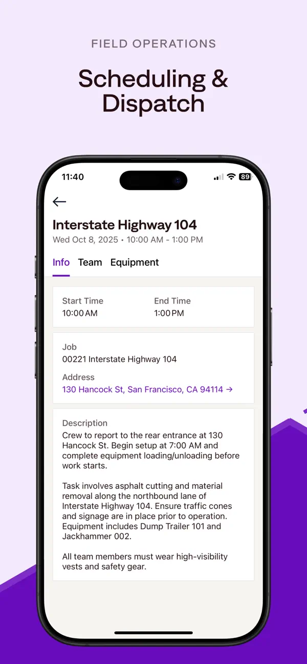 Miter: Construction Time & Pay screenshot 1