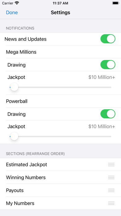 MMPB: MegaMillions & Powerball screenshot 1