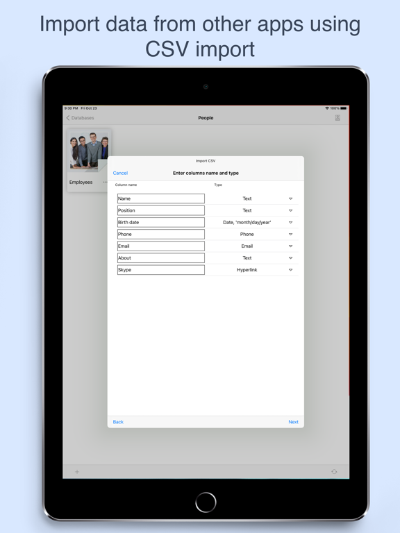MobiDB Database screenshot 5