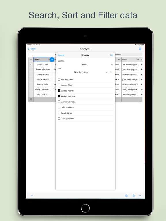 MobiDB Database screenshot 4