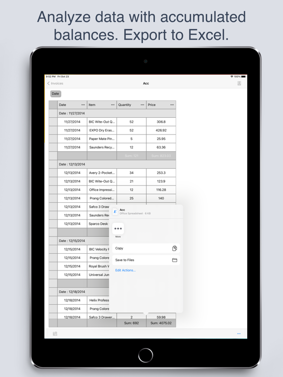 MobiDB Database screenshot 2