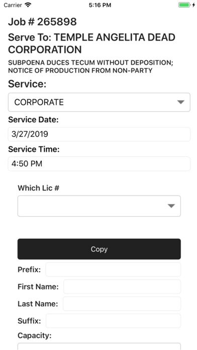 Mobile Agent - Process Servers screenshot 1