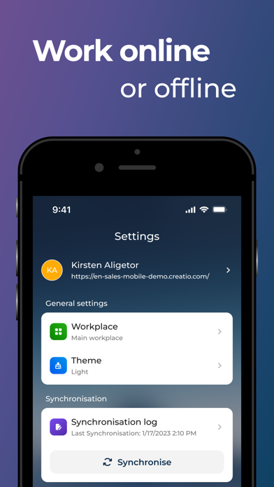 Mobile Creatio screenshot 1