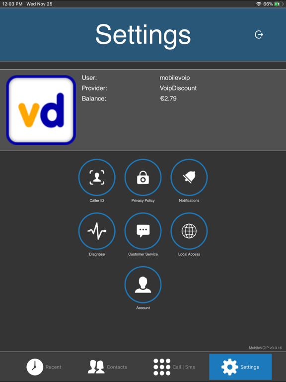MobileVOIP international calls screenshot 6