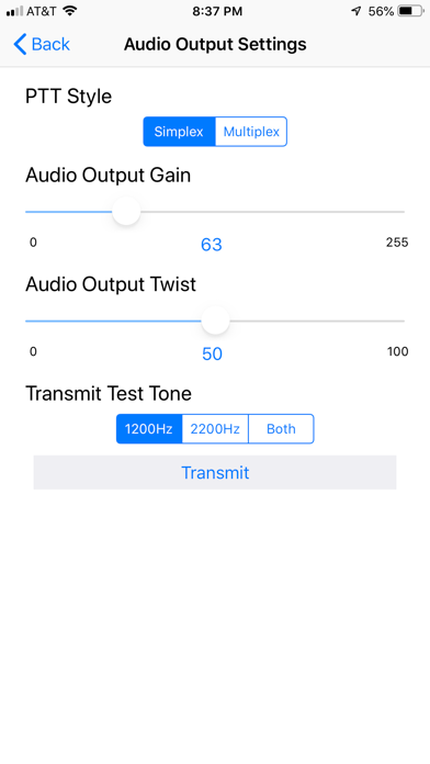 Mobilinkd Config App screenshot 3