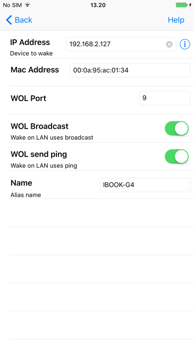 Mocha WOL screenshot 2