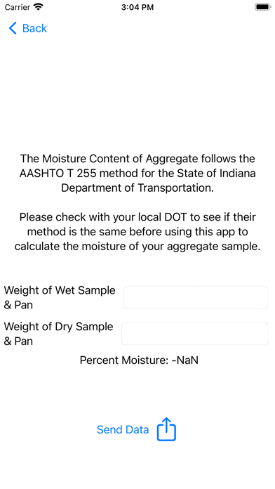 Moisture Content of Soil & Agg screenshot 1