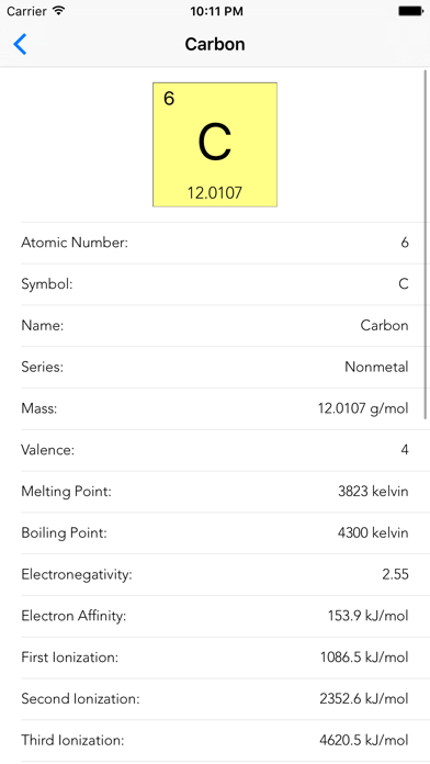 Molar - Periodic Table screenshot 3