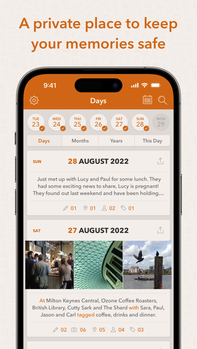 Momento: Private Journal Diary screenshot 6
