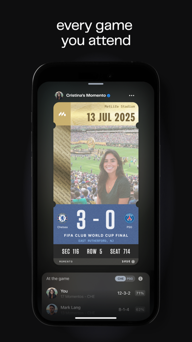 Momento: Sports & Music screenshot 2
