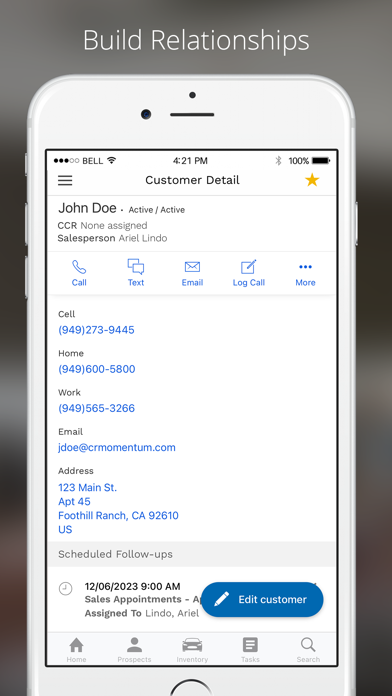 Momentum CRM Mobile screenshot 1