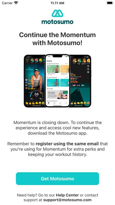 Momentum Group Fitness screenshot 1