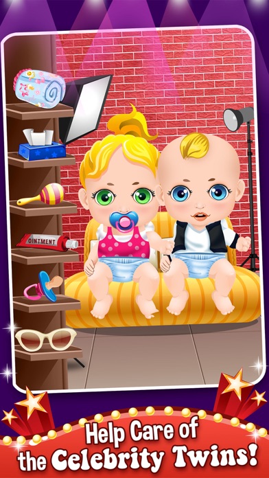 Mommy's Celebrity New Born Twins Doctor - newborn babies salon games! screenshot 2
