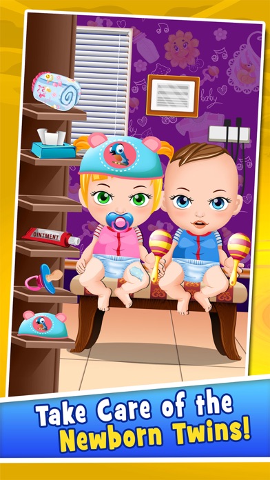 Mommy's Twins New Babies Doctor - my baby newborn mother spa salon game for kids screenshot 2
