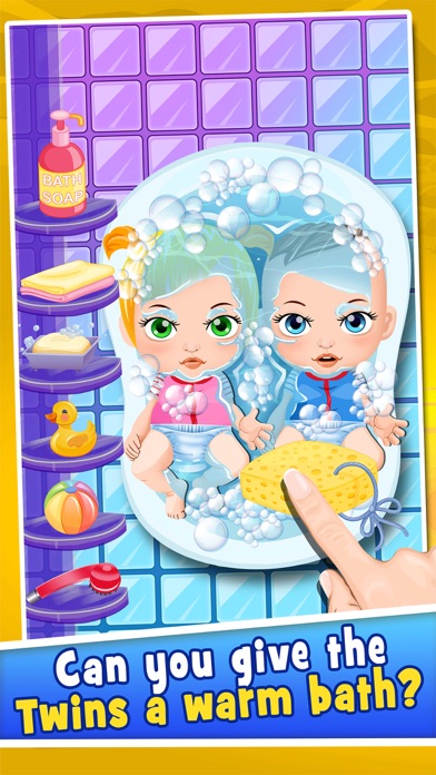 Mommy's Twins New Babies Doctor - my baby newborn mother spa salon game for kids screenshot 1