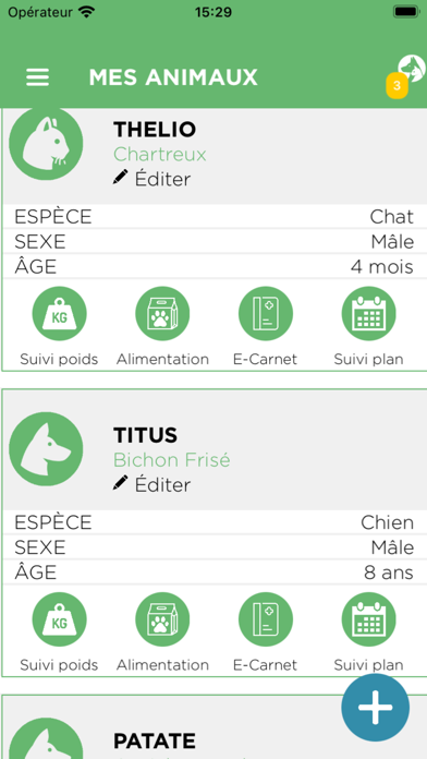 Mon appli Véto screenshot 2